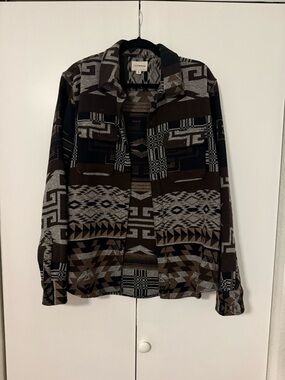 Lucky Brand Jacquard Humboldt Long Sleeve Overshirt